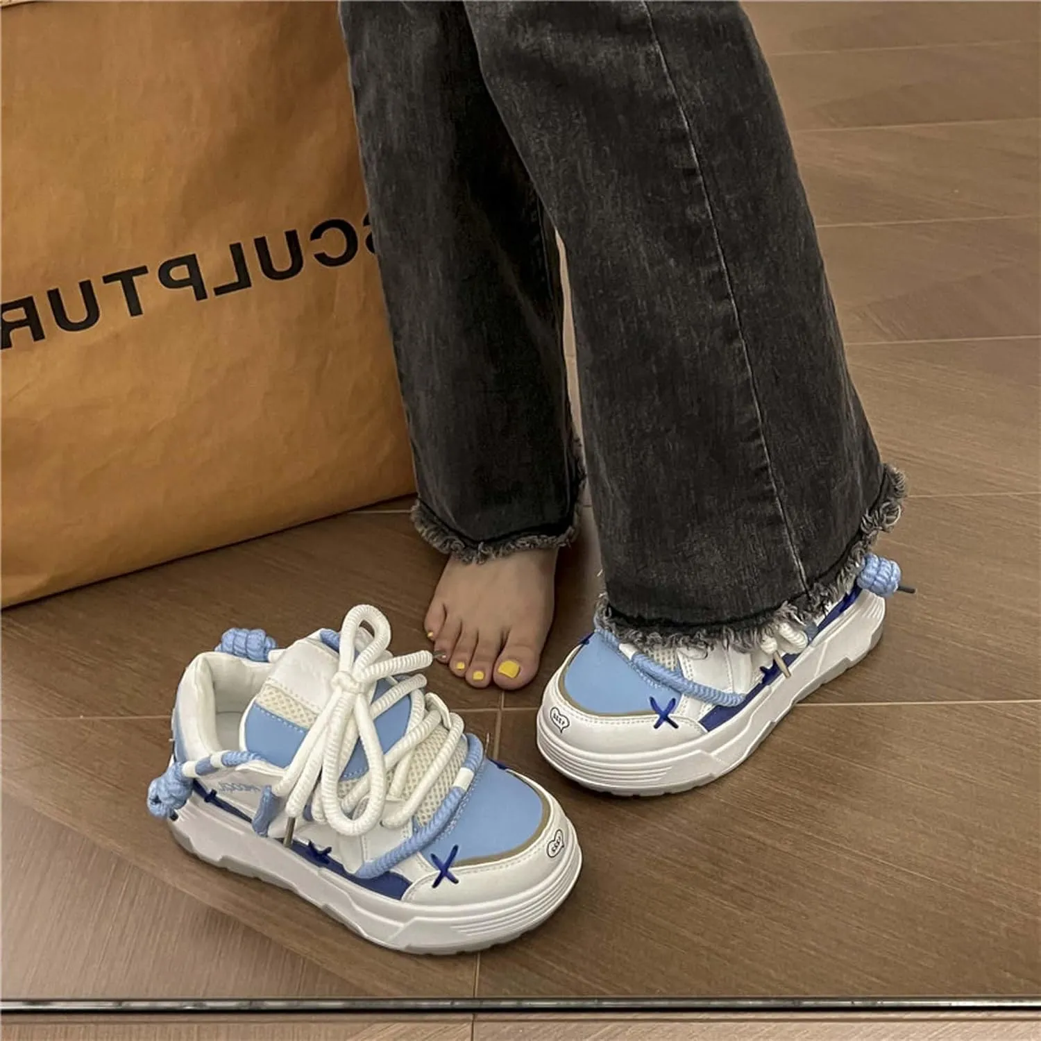 Women's Casual Summer Fashion Sports Shoes Student Running Shoes Youth Outdoor Walking Shoes