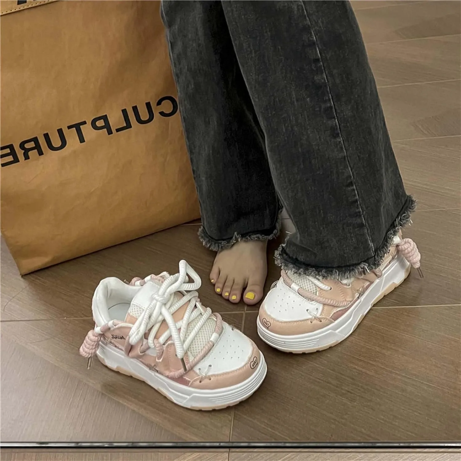 Women's Casual Summer Fashion Sports Shoes Student Running Shoes Youth Outdoor Walking Shoes