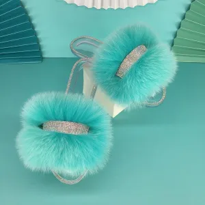 Women's Clear Jelly Furry Slippers