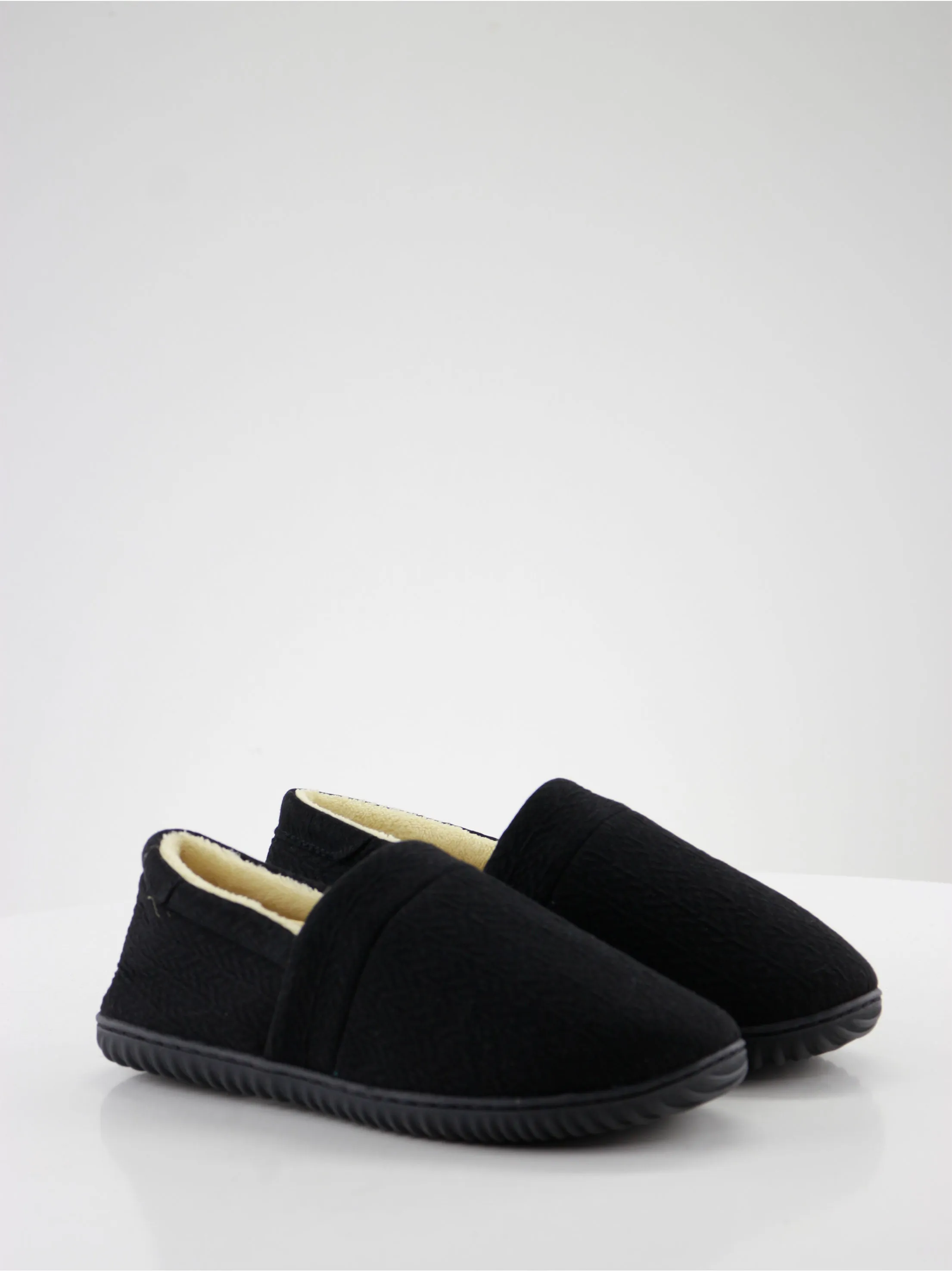 Women's Closed Toe Slip On Flat Slippers,Black