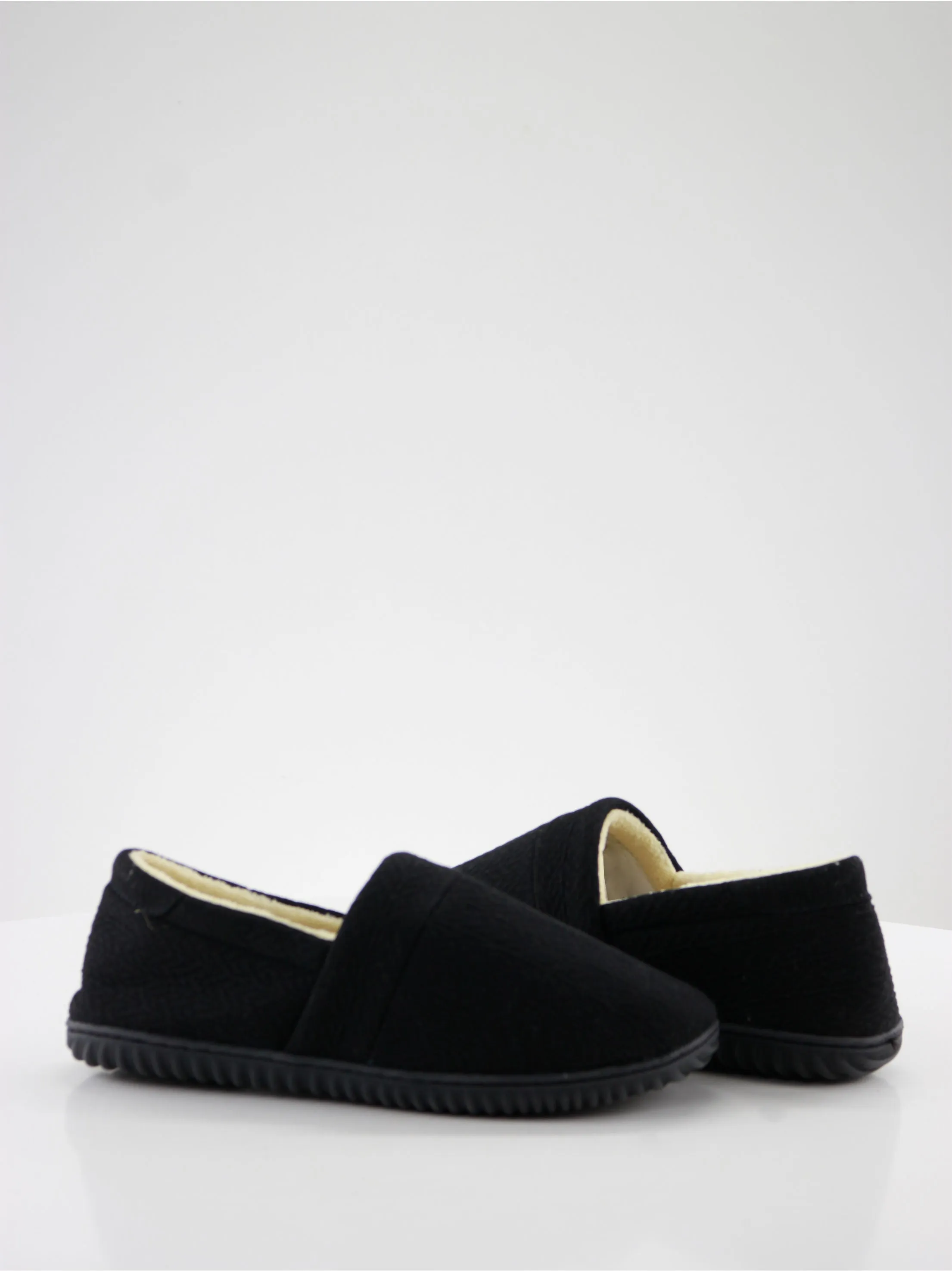 Women's Closed Toe Slip On Flat Slippers,Black
