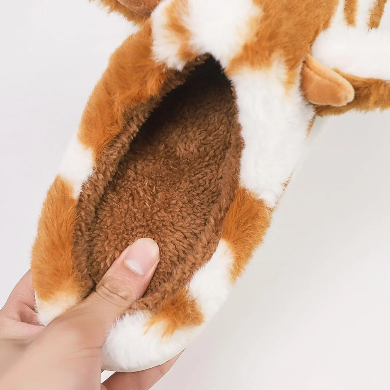 Women's Cow Print Plush Slippers Cute Y2k Cozy Indoor Home Warm Fluffy Slippers for Winter Comfort