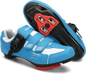 Womens Cycling Shoes Compatible with Peloton Bike Clip in Ladies Indoor Cycling Road Bike Riding Biking Shoes, Pre-Installed Delta Cleats