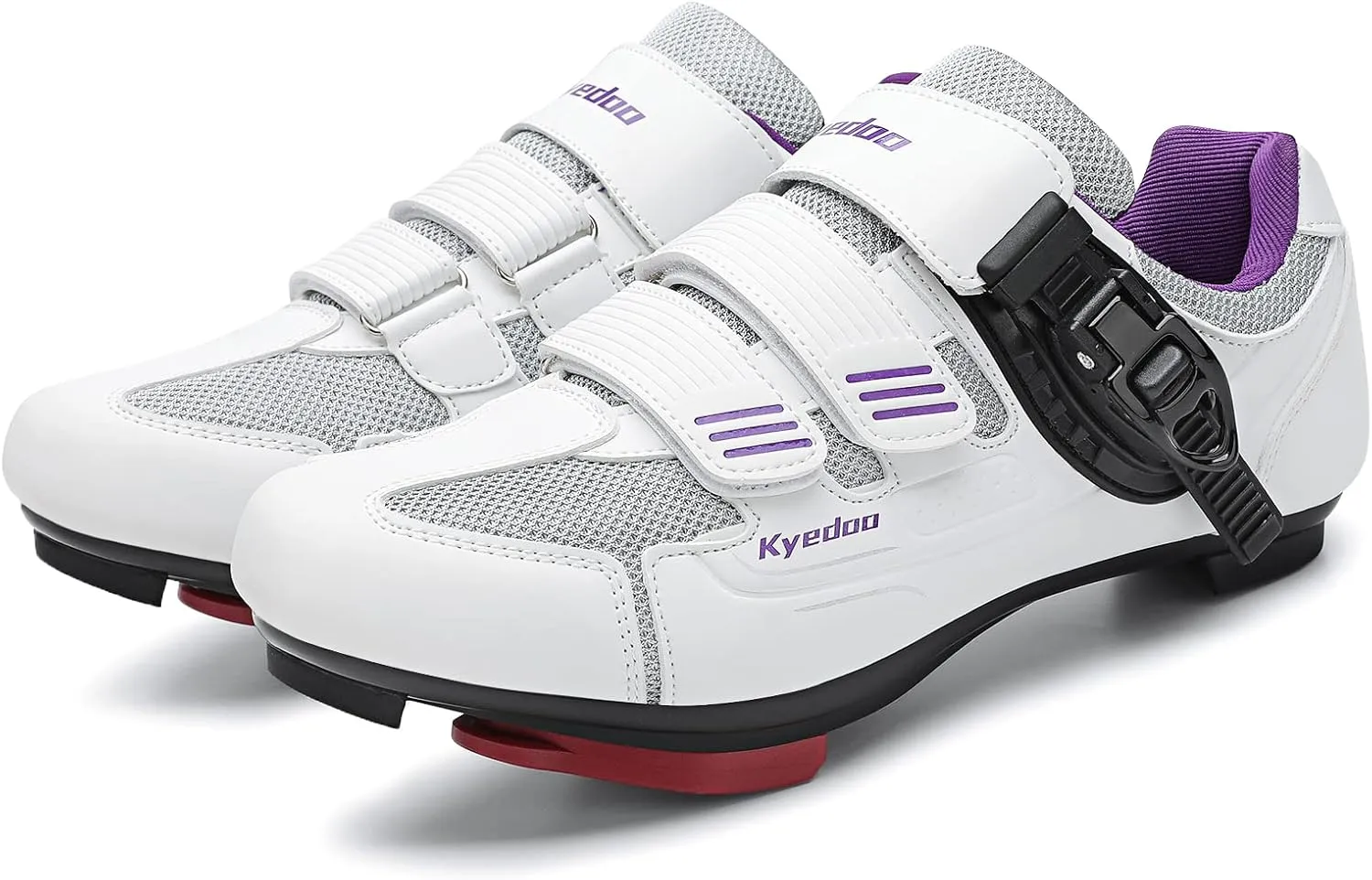 Womens Cycling Shoes Compatible with Peloton Bike Clip in Ladies Indoor Cycling Road Bike Riding Biking Shoes, Pre-Installed Delta Cleats