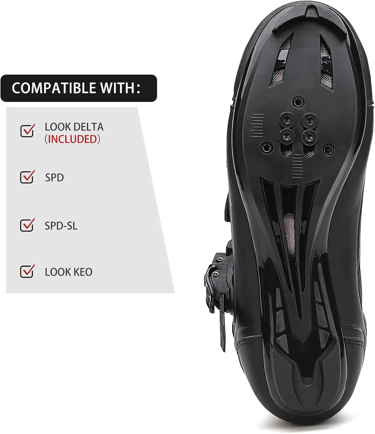 Womens Cycling Shoes Compatible with Peloton Bike Clip in Ladies Indoor Cycling Road Bike Riding Biking Shoes, Pre-Installed Delta Cleats
