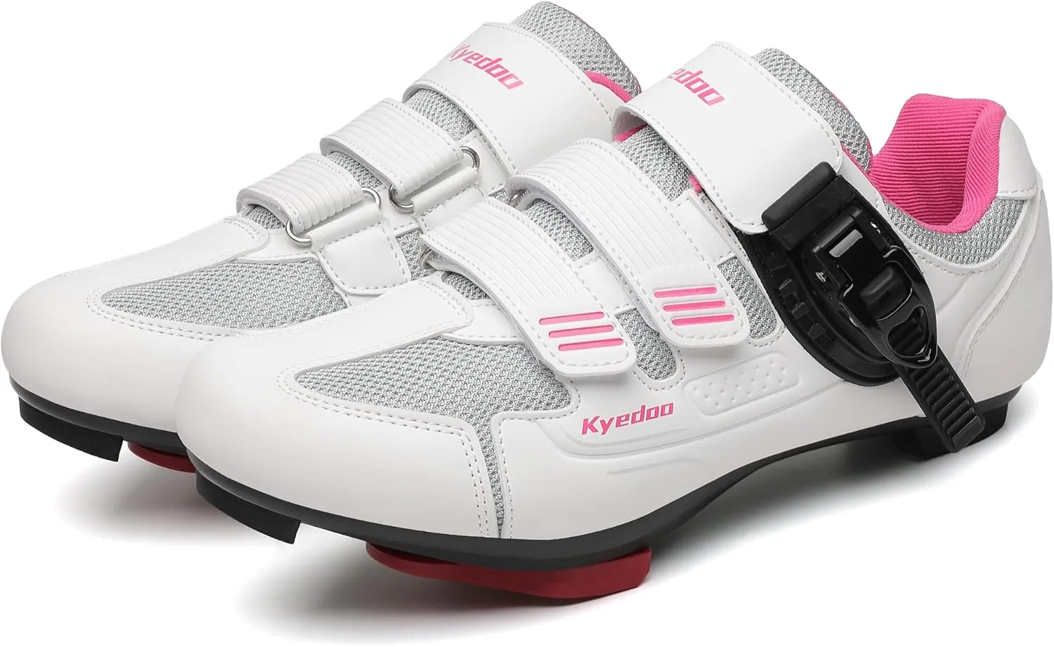 Womens Cycling Shoes Compatible with Peloton Bike Clip in Ladies Indoor Cycling Road Bike Riding Biking Shoes, Pre-Installed Delta Cleats