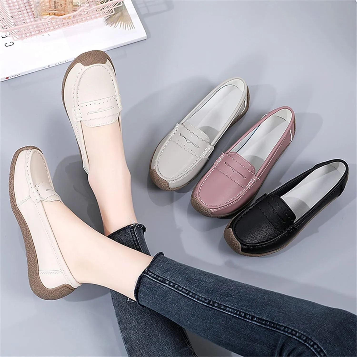 Women's Dress Flat Ballet Low Wedge Women Shoes Breathable Mesh Shoes Fashion Outdoor Women's Ballet Flat Comfortable