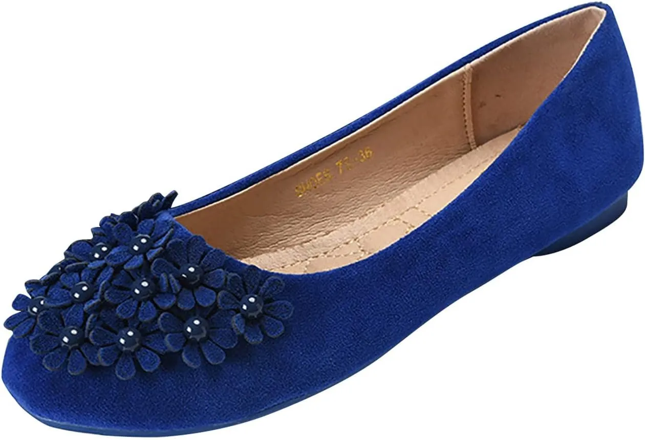 Women's Dress Flats Ballet Flats Shoes for Women Rhinestone Pointed Head Ballet Flats Pointed Toe Leopard Flats