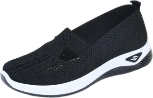 Womens Easy Wear Slip On Sneakers Athletic Walking Shoes Summer Casual Mesh-Comfortable Tennis Workout Sneakers 2025