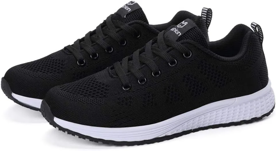 Women's Fashion Sneaker Lace Up Low Top Comfortable Walking Shoes Women Tennis Shoes Clearance Women's Navy Loafers High Top Platform Sneakers for Women