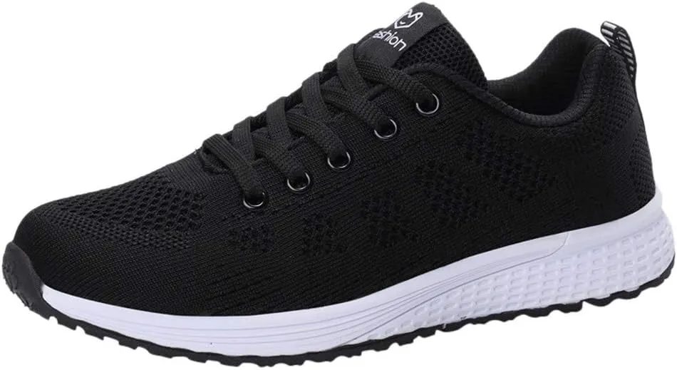 Women's Fashion Sneaker Lace Up Low Top Comfortable Walking Shoes Women Tennis Shoes Clearance Women's Navy Loafers High Top Platform Sneakers for Women