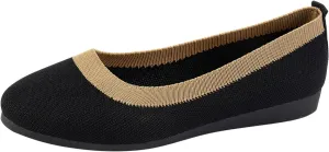 Womens Flats Comfortable Dressy Casual Women's Slip on Shoes Leisure Soft Sole Comfortable Shoes Outdoor Color Block Mesh Flats