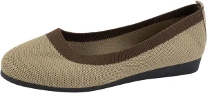 Womens Flats Comfortable Dressy Casual Women's Slip on Shoes Leisure Soft Sole Comfortable Shoes Outdoor Color Block Mesh Flats