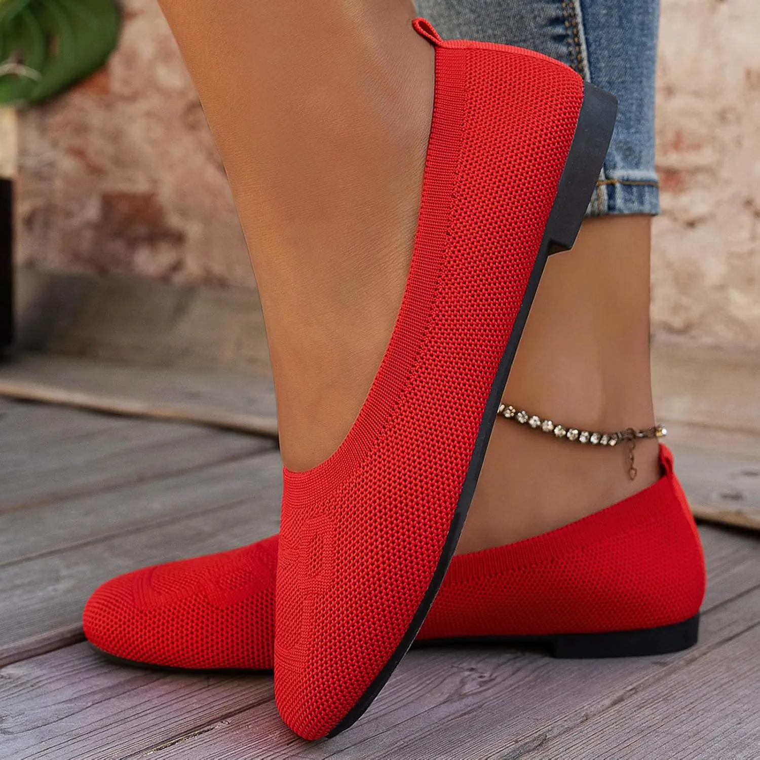 Women's Flats Shoes Ballet Women Flat Shoes Slip On Comfortable Walking Ballerina Cute Slip On for Woman