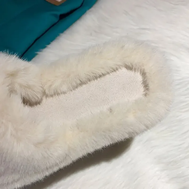 Women's Flower Fluffy Cotton Slippers
