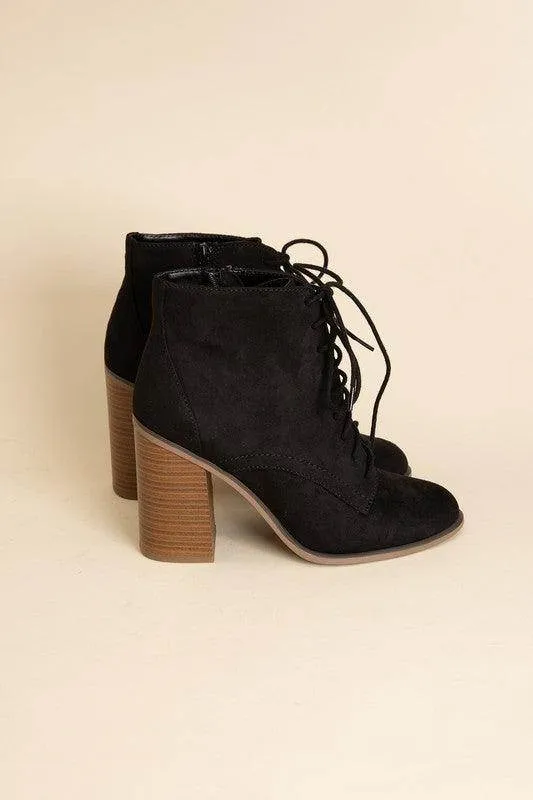 Womens Kidman Black Lace Up Boots