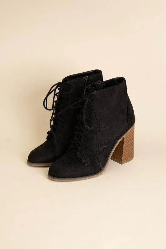 Womens Kidman Black Lace Up Boots