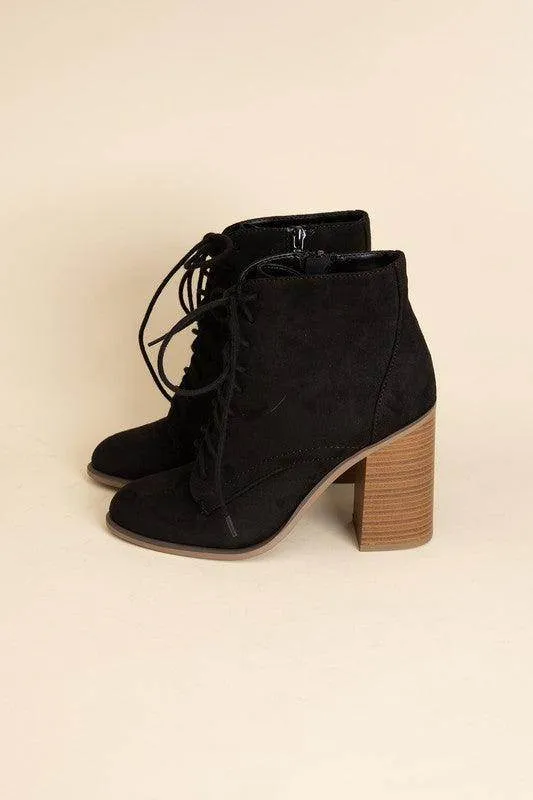 Womens Kidman Black Lace Up Boots