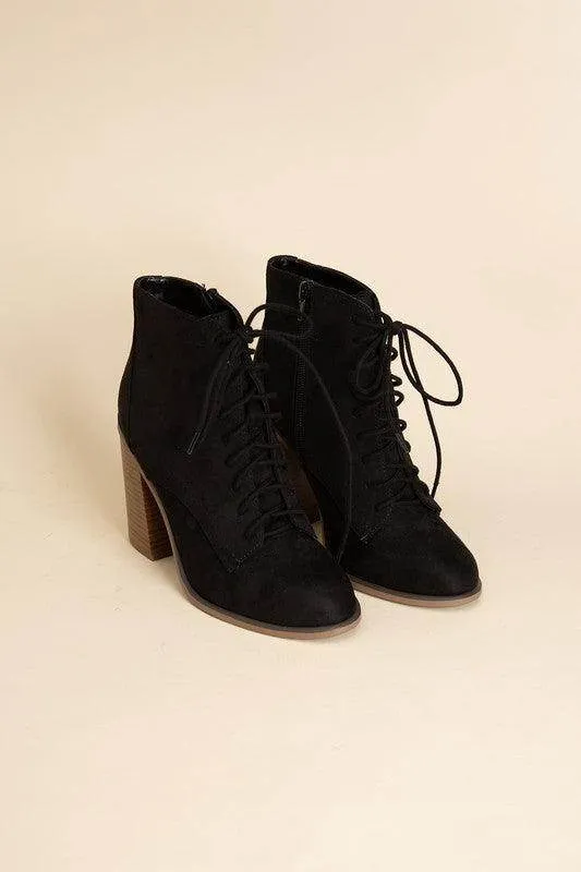 Womens Kidman Black Lace Up Boots