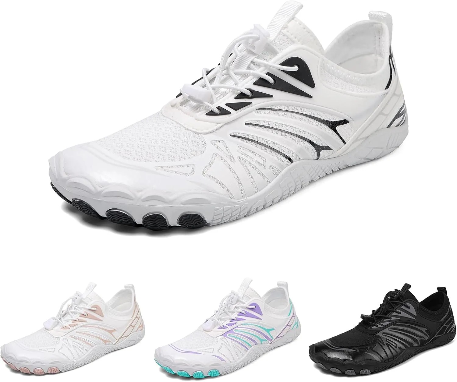 Womens Mens Hike Barefoot Shoes,Summer Gym Running Sports Shoes,Lightweight Wide Toe Box & Non-Slip Hiking Footwear,Outdoor Breathable Quick Dry Diving Surf Barefoot Footwear