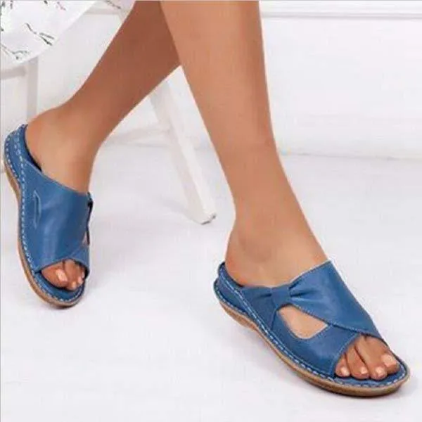 Women'S Open Toe Cutout Slippers 62957389C