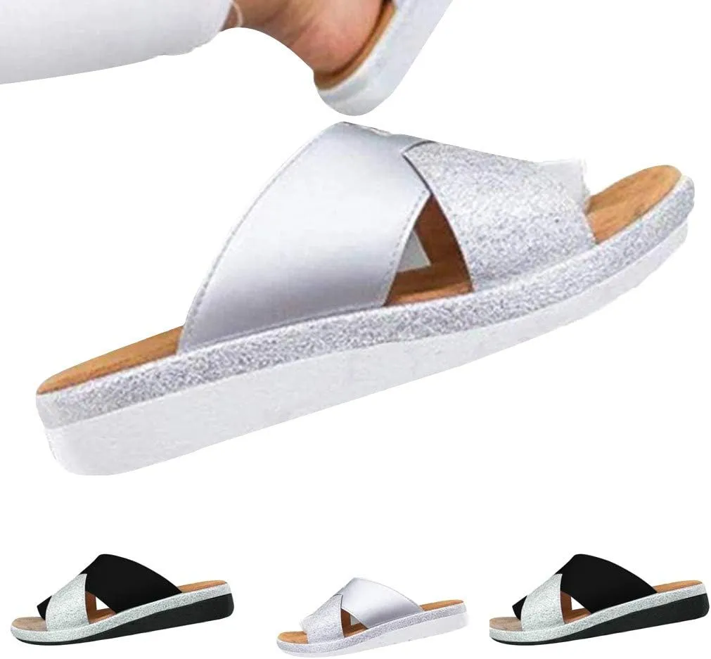 Womens Platform Sandals Summer Gibobby Women's 2019 Comfy Shoes Casual Beach Travel Shoes Fashion Sandal Slipper Flip Flop