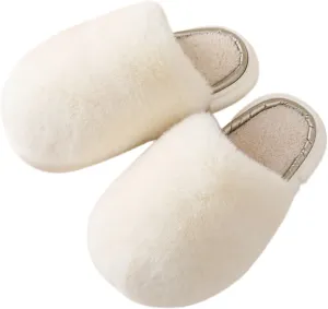 Women's Plush Cozy Indoor Slippers - Fuzzy Non-Slip and Fluffy for Ultimate Home Comfort