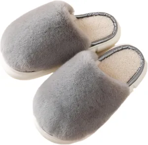 Women's Plush Cozy Indoor Slippers - Fuzzy Non-Slip and Fluffy for Ultimate Home Comfort