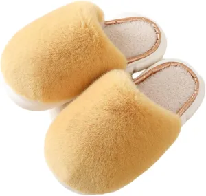 Women's Plush Cozy Indoor Slippers - Fuzzy Non-Slip and Fluffy for Ultimate Home Comfort