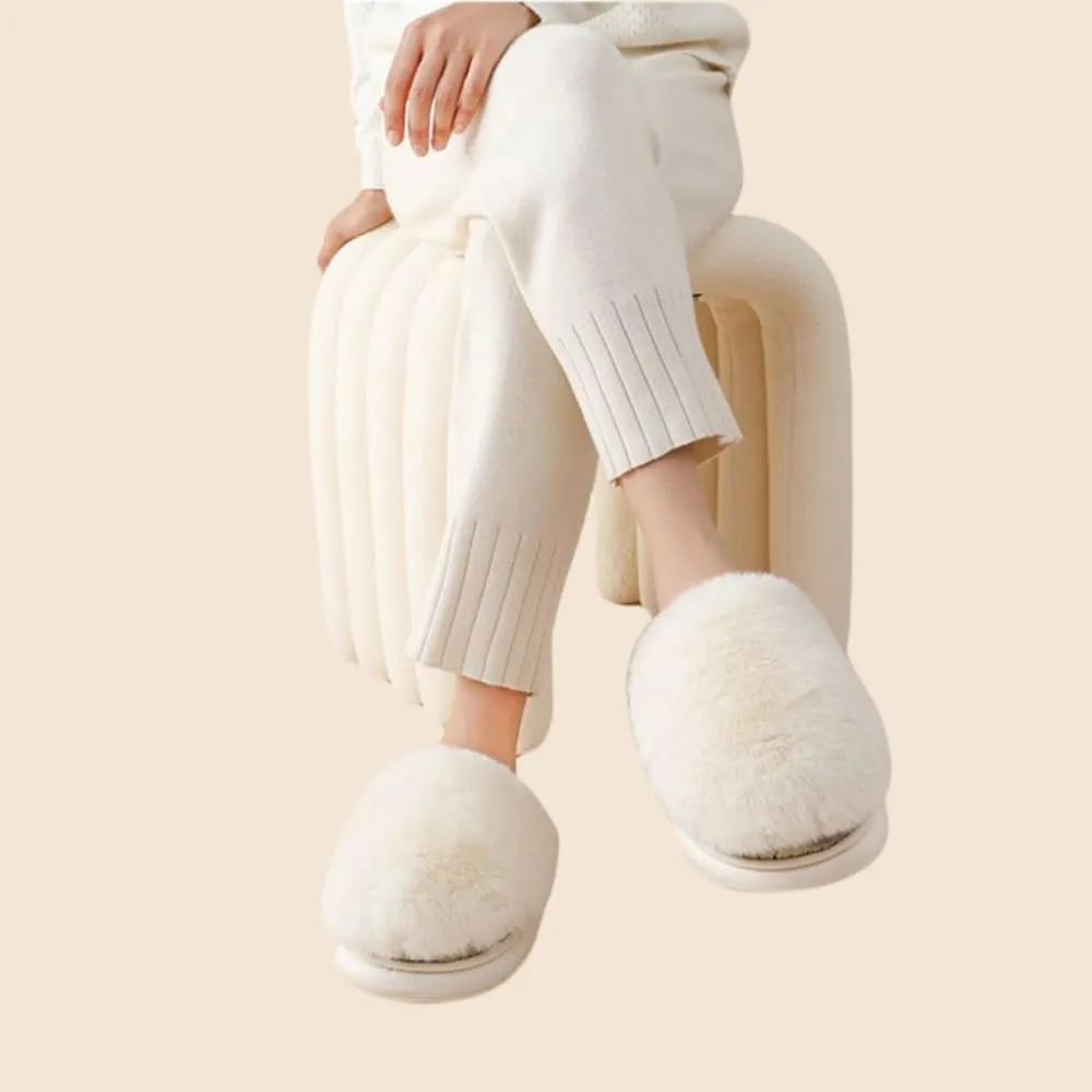 Women's Plush Cozy Indoor Slippers - Fuzzy Non-Slip and Fluffy for Ultimate Home Comfort