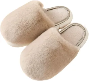 Women's Plush Cozy Indoor Slippers - Fuzzy Non-Slip and Fluffy for Ultimate Home Comfort