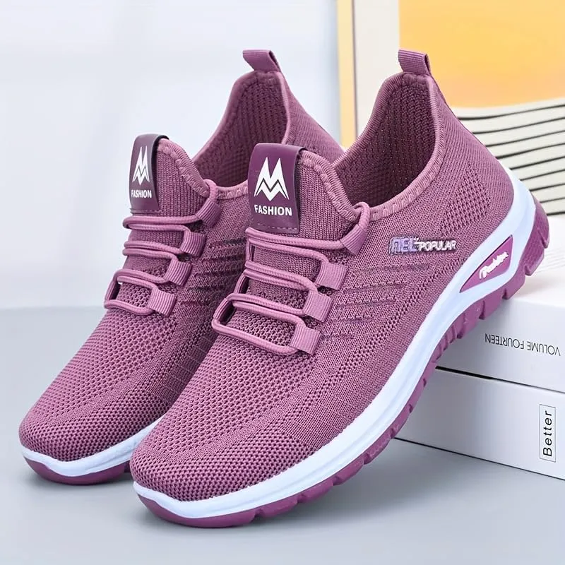 Women's Running Shoes, Breathable Soft-Soled Low-top Walking Training Shoes, Comfortable Outdoor Sports Shoes