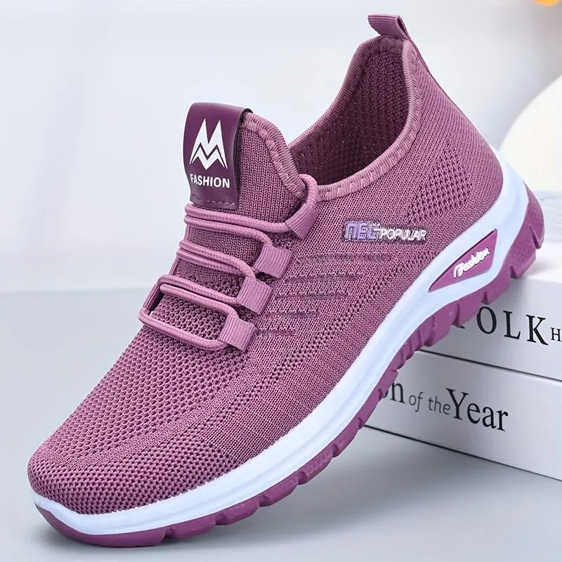 Women's Running Shoes, Breathable Soft-Soled Low-top Walking Training Shoes, Comfortable Outdoor Sports Shoes