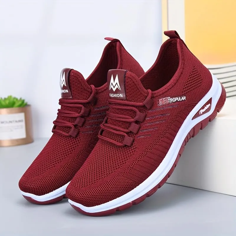 Women's Running Shoes, Breathable Soft-Soled Low-top Walking Training Shoes, Comfortable Outdoor Sports Shoes