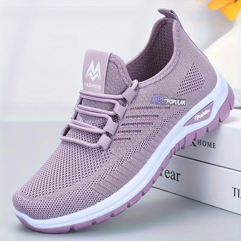 Women's Running Shoes, Breathable Soft-Soled Low-top Walking Training Shoes, Comfortable Outdoor Sports Shoes