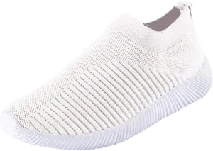 Women's Slip On Athletic Walking Shoes Comfortable Running Sports Shoes Comfort Lightweight Sock Shoes for Women