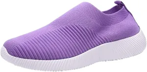 Women's Slip On Athletic Walking Shoes Comfortable Running Sports Shoes Comfort Lightweight Sock Shoes for Women
