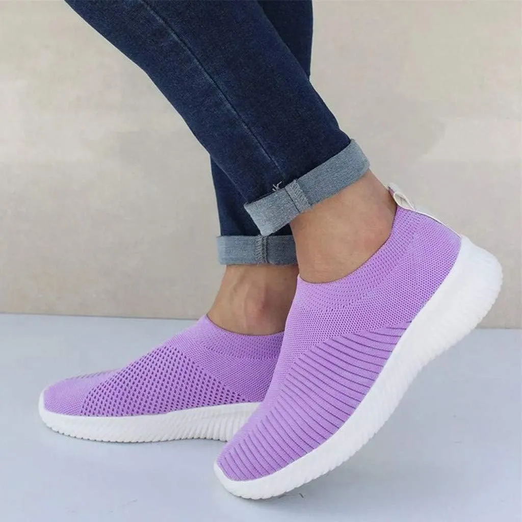 Women's Slip On Athletic Walking Shoes Comfortable Running Sports Shoes Comfort Lightweight Sock Shoes for Women
