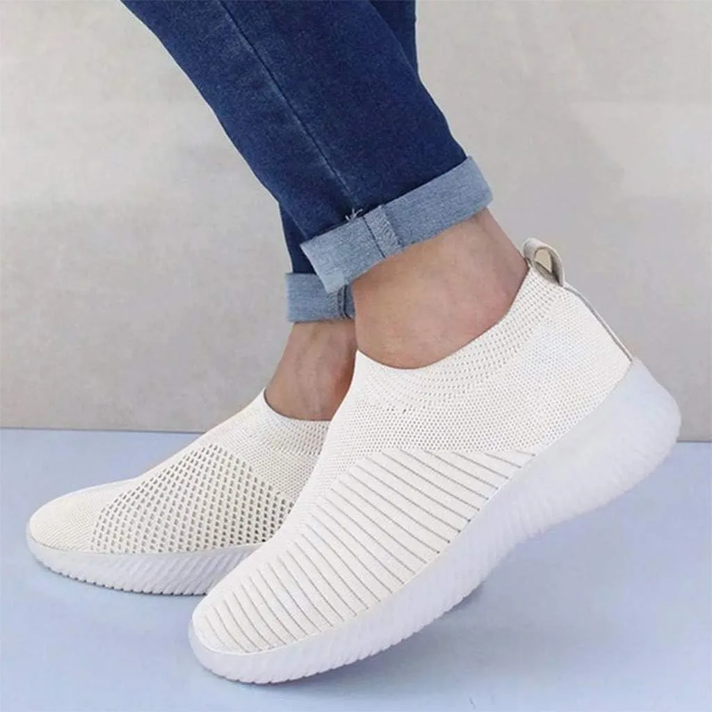 Women's Slip On Athletic Walking Shoes Comfortable Running Sports Shoes Comfort Lightweight Sock Shoes for Women