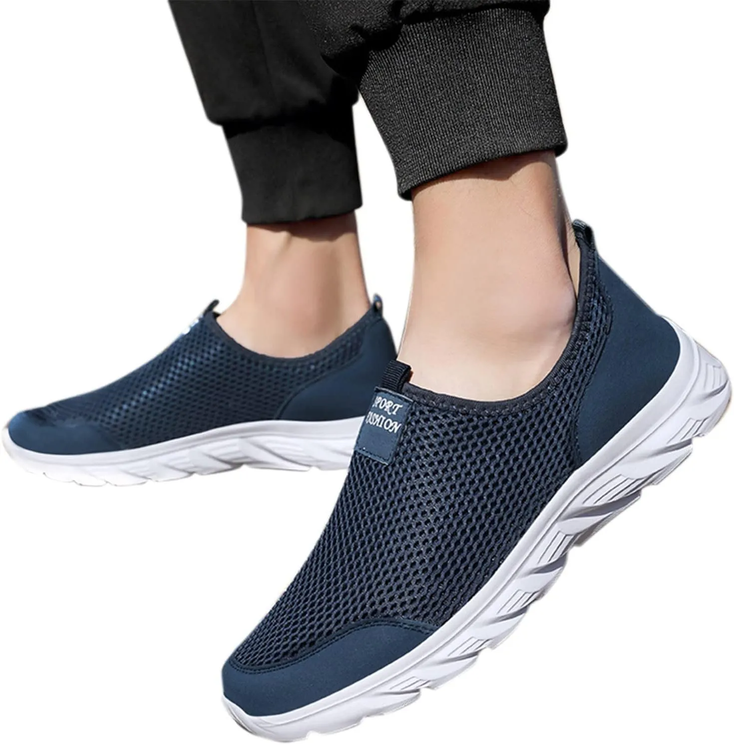 Women’s Slip-On Shoes Casual Lace-Free Walking Loafers Tennis Shoes Men Arch Support Women's Shoes Casual Men's Fashion Sneakers Tennis Shoe Casual Loafers