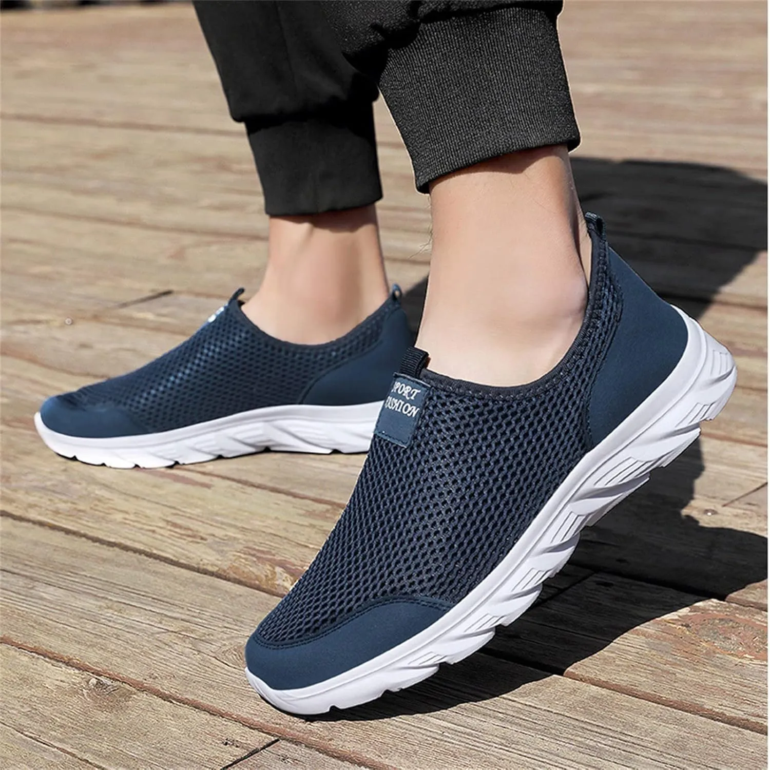 Women’s Slip-On Shoes Casual Lace-Free Walking Loafers Tennis Shoes Men Arch Support Women's Shoes Casual Men's Fashion Sneakers Tennis Shoe Casual Loafers