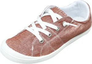 Women'S Slip On Sneakers Solid Color Lace Up Loafers Comfortable Shoes for Women