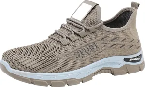 Womens Slip On Walking Shoes Mens Wide Toe Box Shoes Comfort Lightweight Breathable Sock Shoe Non-Slip Mesh Casual Fashion Tennis Running Sneakers for Gym Travel Work Shopping Unisex