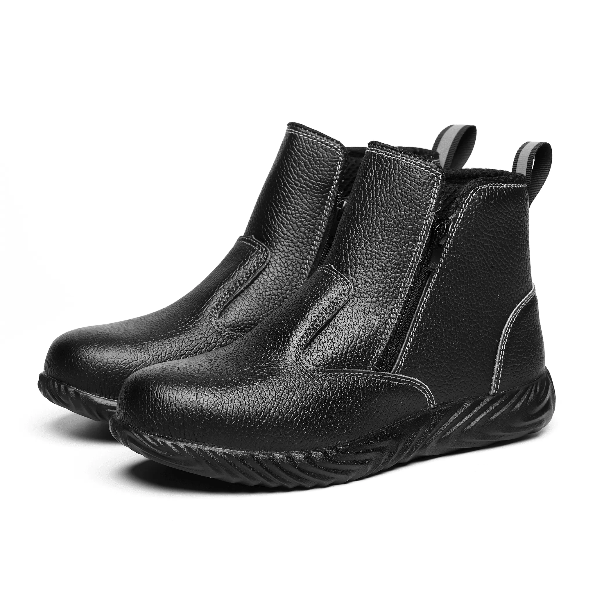 Women's Steel Toe Chelsea Boots - Side Zip | B235
