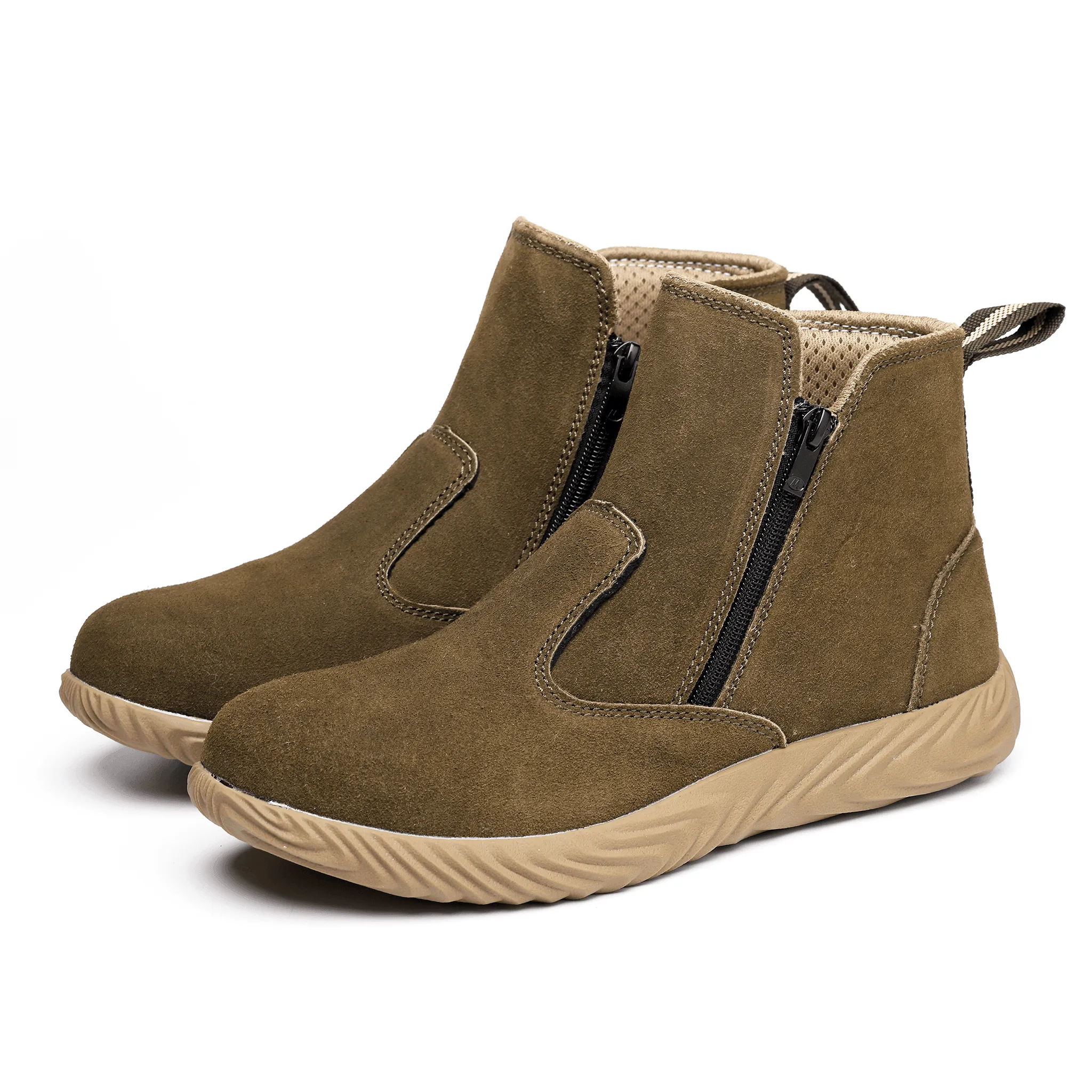 Women's Steel Toe Chelsea Boots - Side Zip | B235