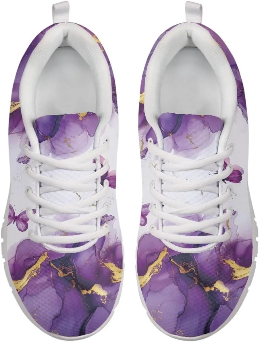 Women's Tennis Workout Sneakers Outdoor Walking Non-Slip Casual Cozy Shoes Lightweight Work Lace-Up Sneaker for Womens US 5-12