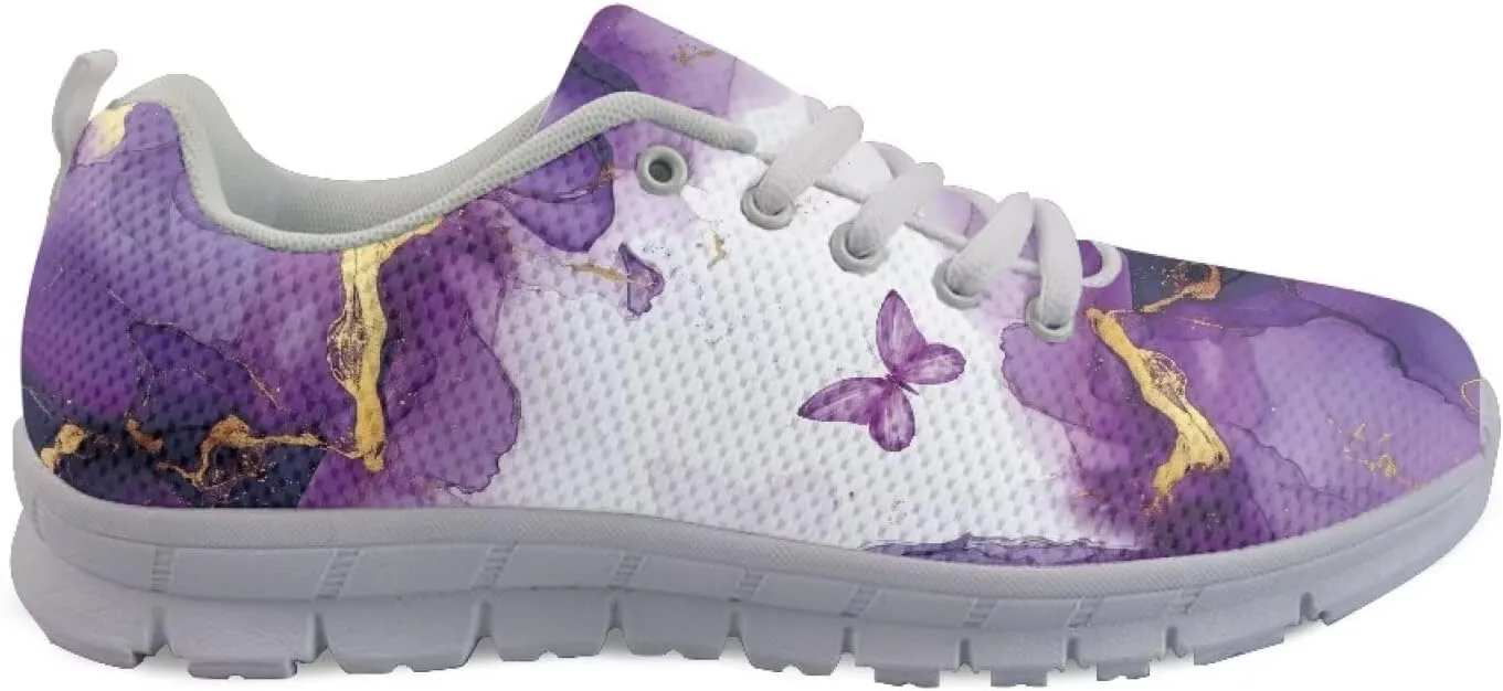 Women's Tennis Workout Sneakers Outdoor Walking Non-Slip Casual Cozy Shoes Lightweight Work Lace-Up Sneaker for Womens US 5-12