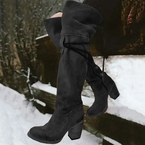 Women'S Thermal Boots Over The Knee Boots 77496805C