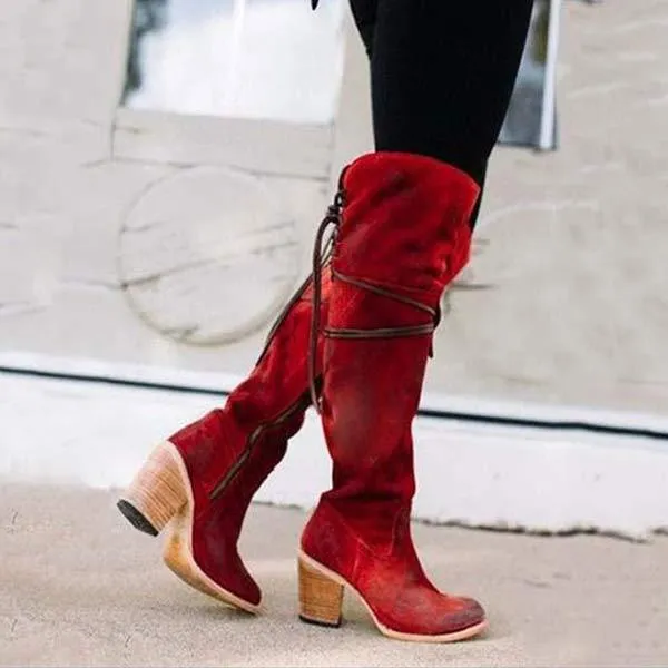 Women'S Thermal Boots Over The Knee Boots 77496805C