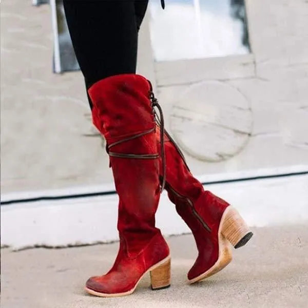 Women'S Thermal Boots Over The Knee Boots 77496805C